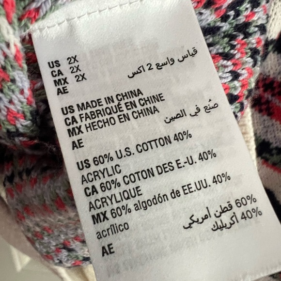 Style&Co 2x cotton blend sweater - Picture 6 of 6